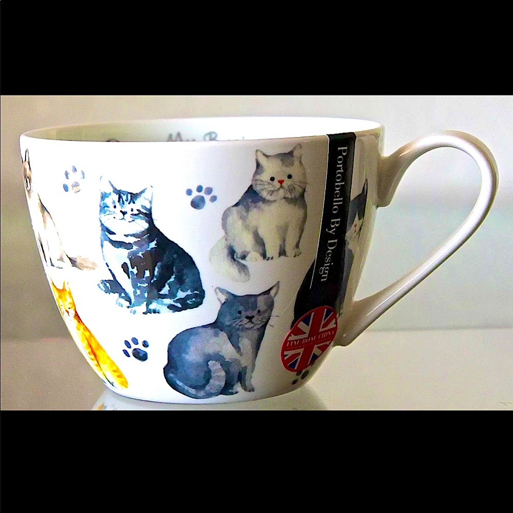 PORTOBELLO BY DESIGN MY BEST FRIEND CAT CUP MUG